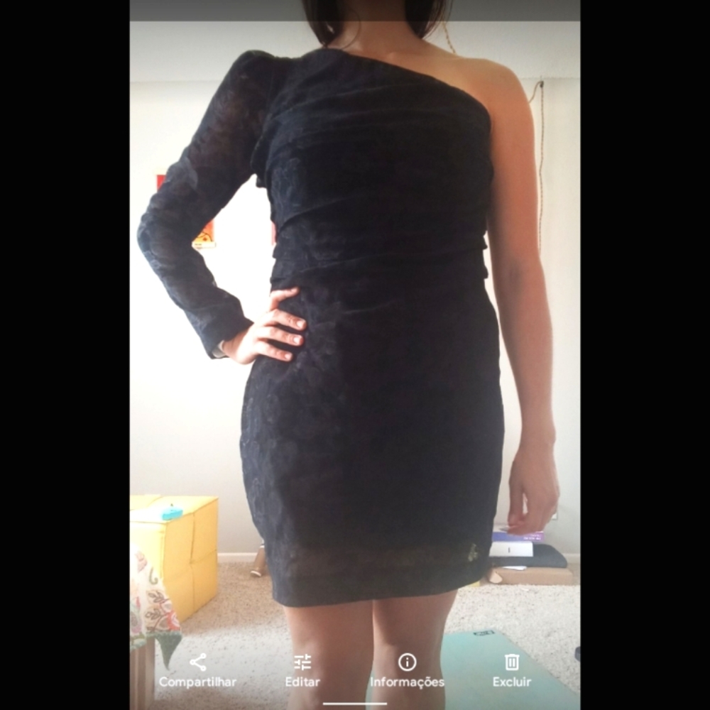 Little black dress one sleeve